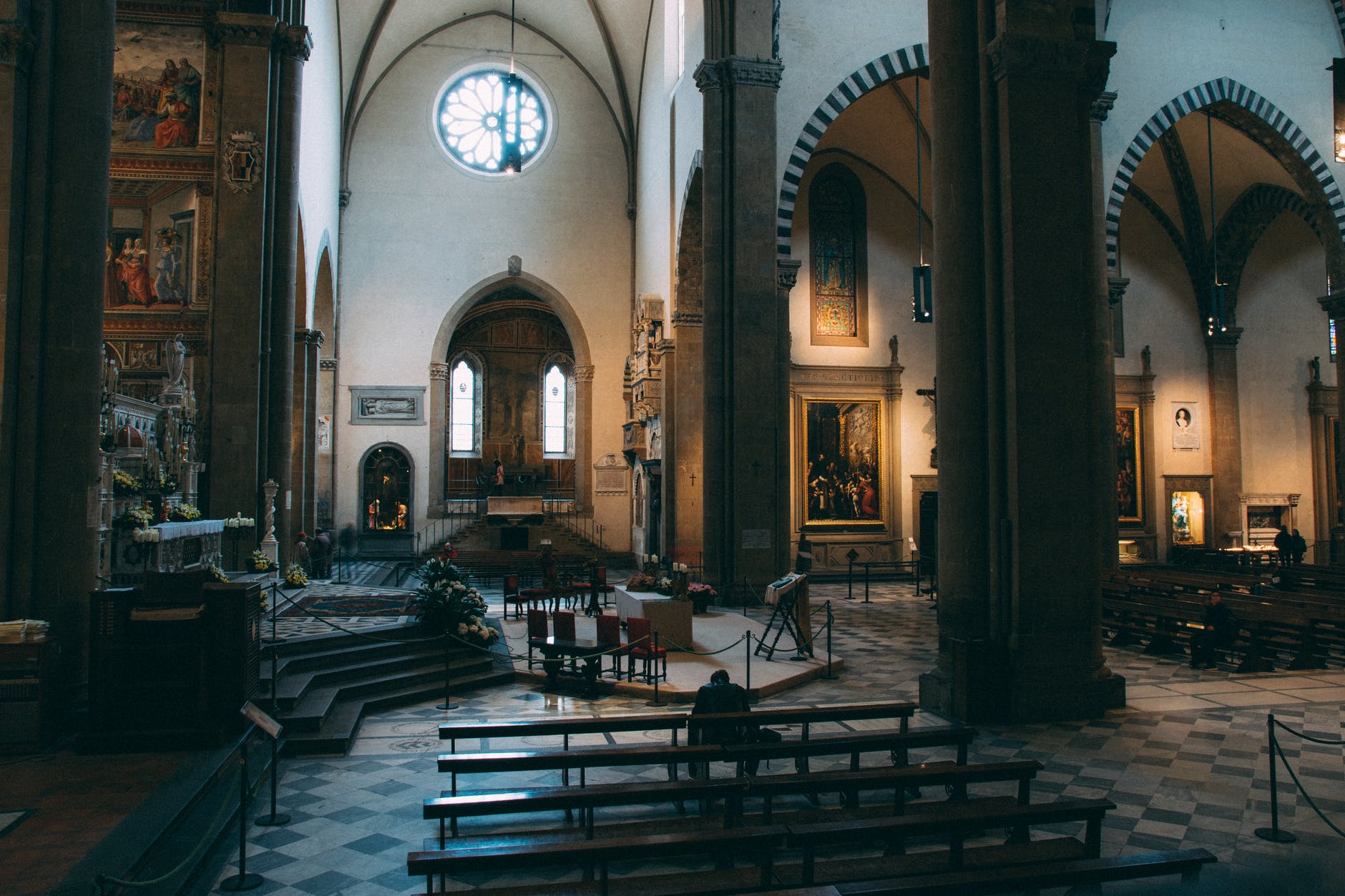 black and white cathedral