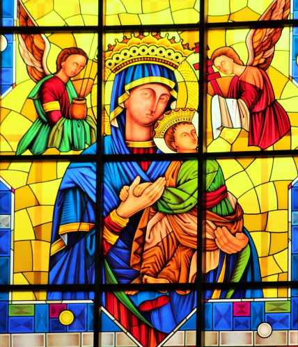 art inside church interior