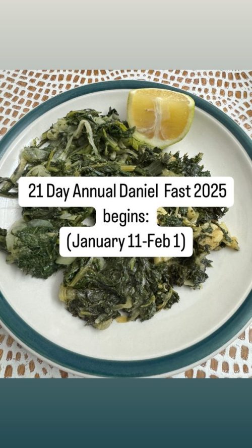 Day 1 of 21: The Daniel Fast 2025